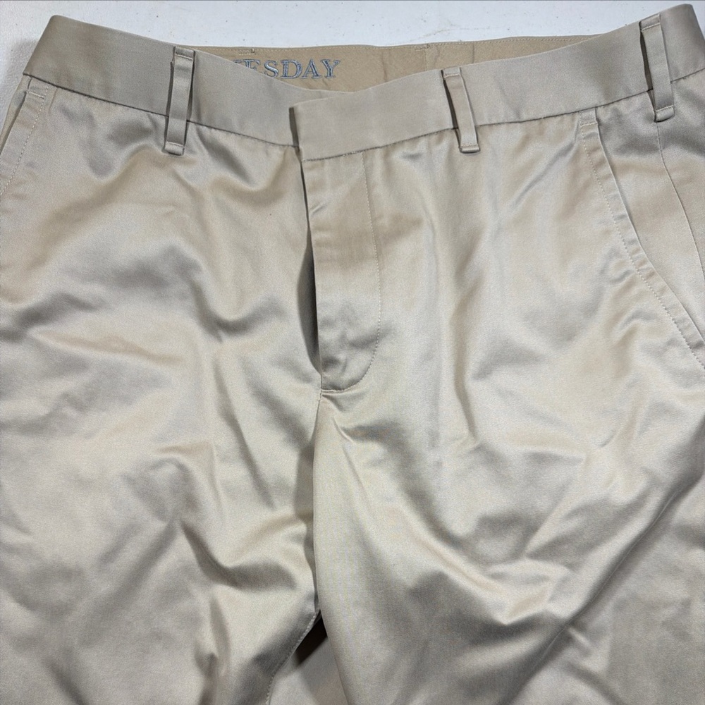 Bonobos Chino Pants Mens Size 33x32 Khaki Wednesday Slim Fit Cotton Blend